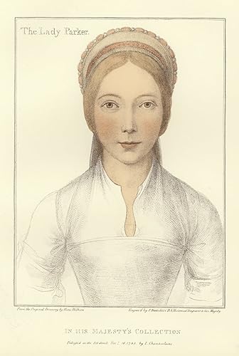 Toile Elizabeth Lady Parker Hans Holbein 50x70 reproduction d'art musée