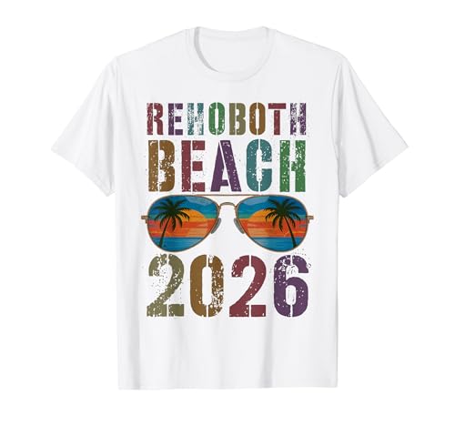 Retro REHOBOTH BEACH 2026 Vacay �j��ō��̃o�P�[�V�����}�b�`���O T�V���c