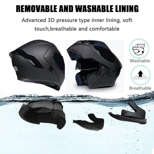 Casque moto Bluetooth modulable avec coque haute résistance et ventilation optimale - 6