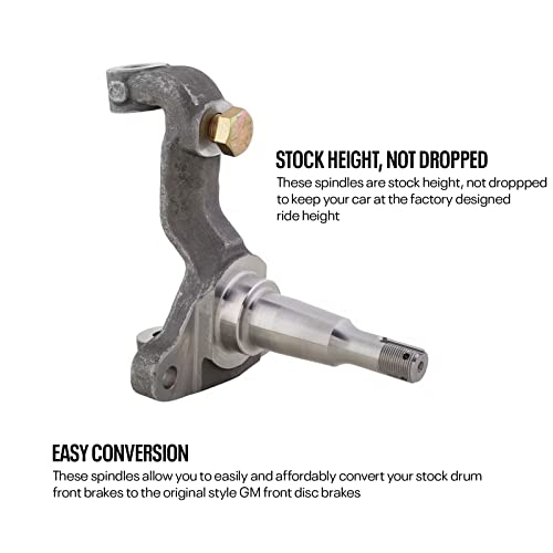 image for Speedway Motors 1964-74 GM Car OEM-Style Disc Brake Spindles: Forged S