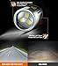SEALIGHT 9005/HB3 H11/H16/H8/ Fog Light Bulbs Combo(Pack of 6), 360° Illumination Fog Lights for car, trucks,SUVS, Xenon White, 14000RPM Cooling Fan Front Fog Lamps, Plug-N-Play, Non-polarity