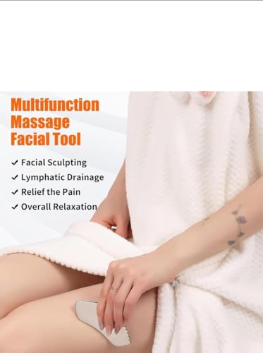 Image of Heart Shape And Lip Shape Stainless Steel Gua Sha Massage Tools for face massage