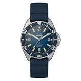 Timex Reloj Deepwater Arctic 200 de 40 mm para Hombre, Correa Azul, Esfera Azul, Caja Plateada