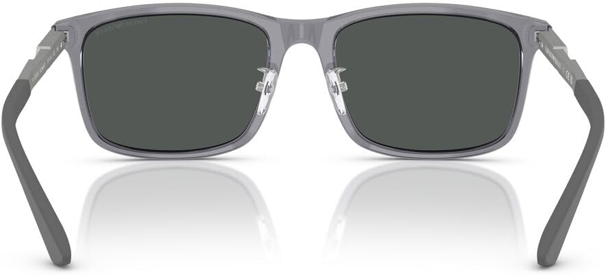 Emporio Armani Sunglasses EA 4241 D 620687 Shiny Transparent Grey Dark Gr