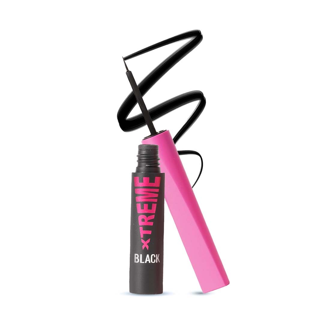 Glam21 Xtreme Black Eyeliner | Intense Matte Finish | Smudge-Proof & Water-Resistant | 12-Hour Long Stay | Quick-Drying Fi...