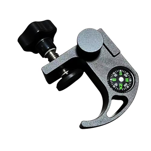 Multi Type Survey Pole Claw Holder, Quick Release Pole Clamps with Compass for Data Collector Pole Mount Holder Gnss Accessories (G (OD 0.87\"-1.42\"))