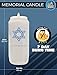 7 Day Memorial Candles, 3 Pack - Plastic Jar with Star of David - 6” Tall Pillar Candles for Religious, Prayer, Party Decor, Vigil and Emergency Use - by Ner Mitzvah