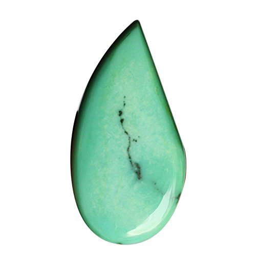 Cabochon turquoise Arizona véritable dos plat pour réparer ou monter un pendentif goutte
