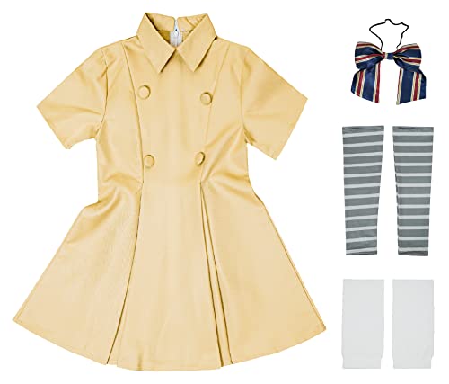 Alecosfun Girls M3Gan Costume, Megan Dress Up Set, Doll Cosplay Outfits For Kids Role Playing Halloween Party 7-8 Years #TOP5