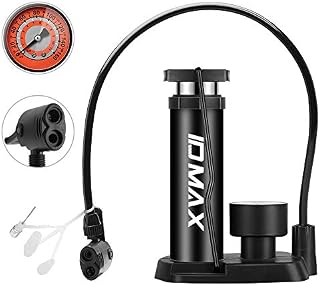 IDMAX Bike Pump, Portable Mini Bicycle Tire Pump Foot Activated Pump Tyre Inflator