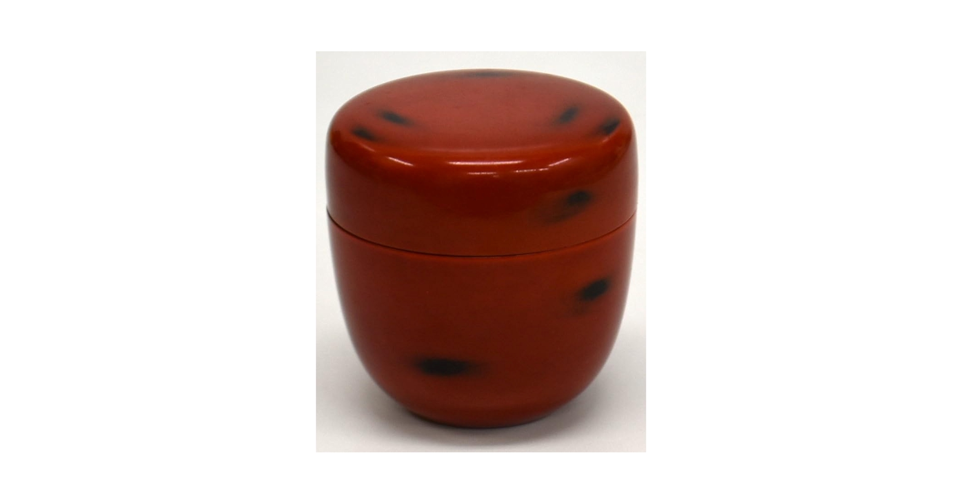 Amazon.co.jp: 棗なつめ中棗根来塗りねごろぬり茶道具抹茶茶器朱色直径