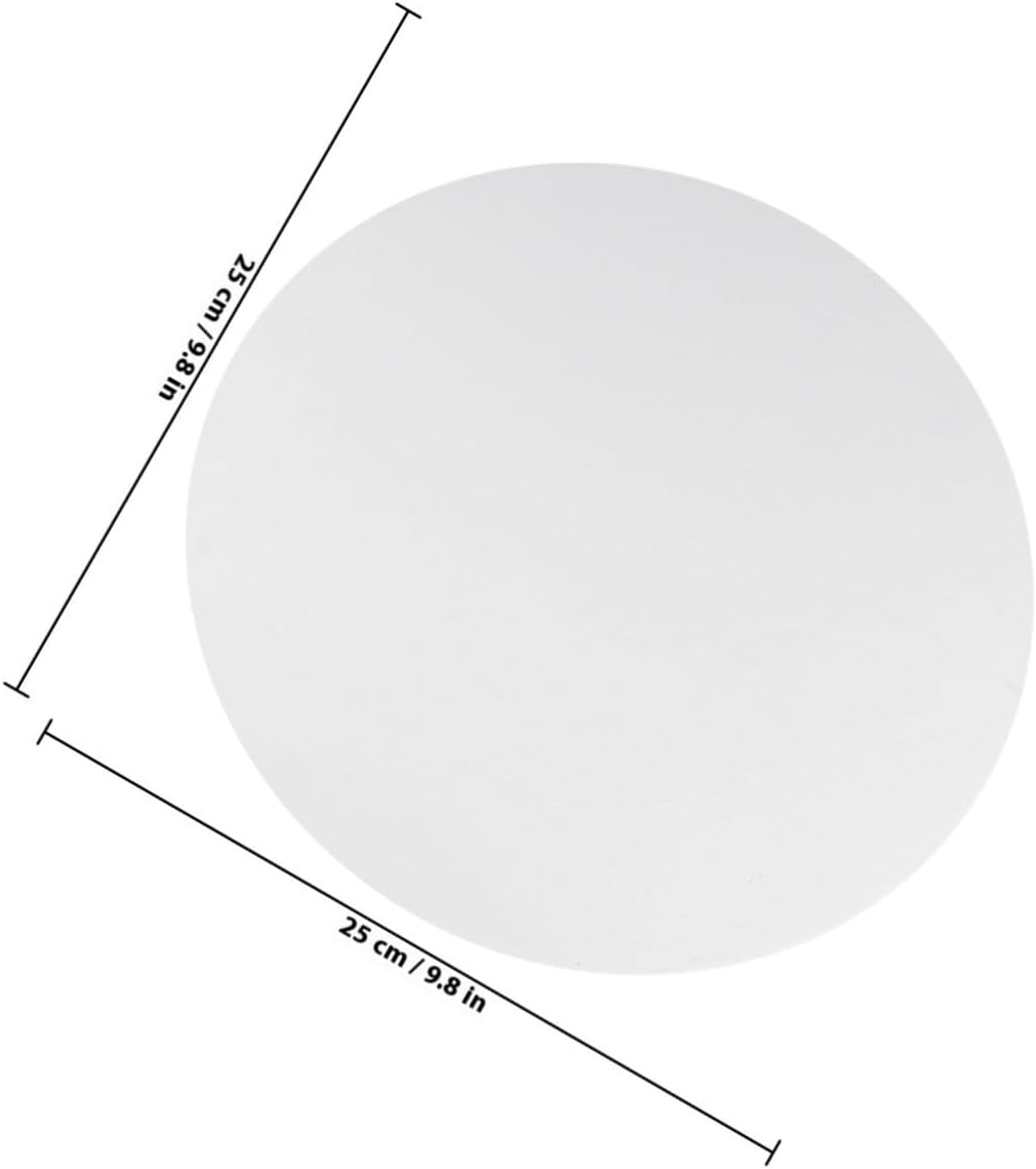6pcs Canvas Board for DIY Painting, 25cm White Canvas Panel