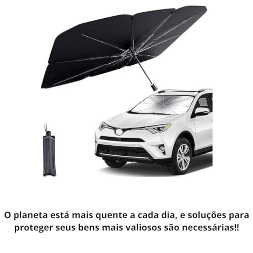 Quebra sol portátil para-brisa de carro – Protetor solar para-brisa com isolamento térmico – Guarda