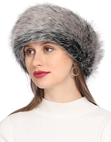 Rulala Fancy Faux Fur Headband for Women Winter Earwarmer Earmuff with Elastic(Multicoloured)