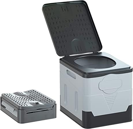 Portable Toilet Bucket Folding Outdoor Toilet for Kids Adults Emergency Toilet with Lid Collapsible Toilet Bucketr Reusable PP Toilet Bucket for Camping, Van(Toilet-Black) (B0D17LVMXH) Amazon Price History, Amazon Price Tracker