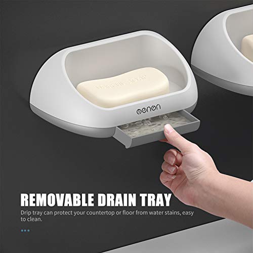 Entweg - Saboneteira Chuveiro Montado Na Parede Suporte de Sabão Banheira Banheiro Caixa de Sabão de