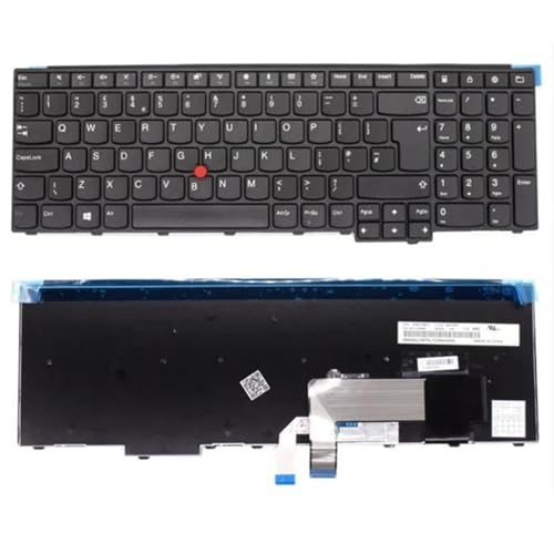 Clavier pour Lenovo Thinkpad T540 T540p Noir UK Edition de remplacement