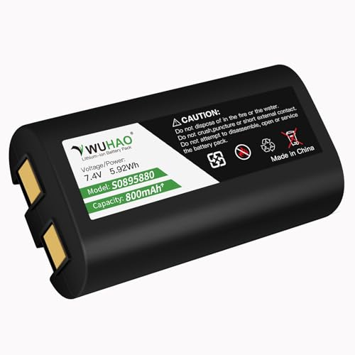 WUHAO for DYMO LabelManager 280 260P Battery Replacement 7.4V Upgraded [800mAh] for LabelManager PnP/3M-PL200 Battery Part No. S0895880 S0915380 W003688