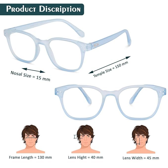 Image of Anti Glare Clear Lens For men and women (pack of-1)