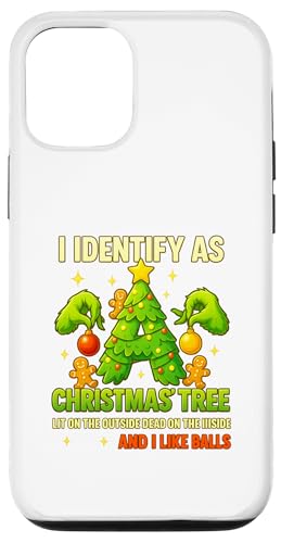 I Identify As A Christmas Tree Lit On The Outside Dead On X}zP[X iPhone 12/12 Pro p