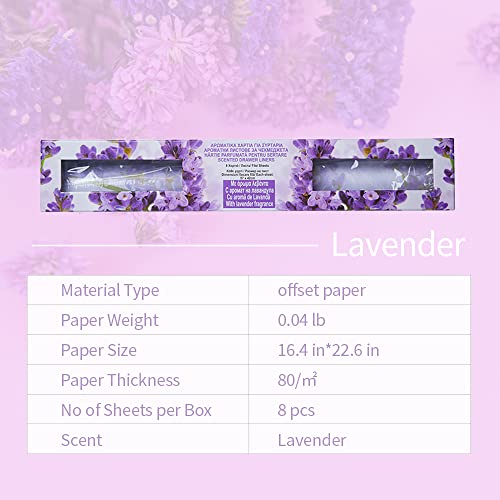 Vitafeli Scented Drawer & Shelf Liners – Eight(8) Non Adhesive Paper Sheets – Keep Dresser Drawers, Closet Shelves, Linen Closets, Wardrobe Shelves, Tables & Bathroom Clean, Colorful And Fragrant #TOP4