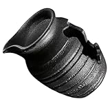 HOMSFOU Keramik Wasserbrunnen Klein mit Wasserzirkulation Dekorativer Gartentopf für Balkon und Innenhof Multifunktionale Brunnendekoration ohne Pumpe