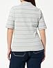 GANT Slim Stripe Shield Ss Pique Polo pikétröja för damer, Ljusgrå melange, XS #2