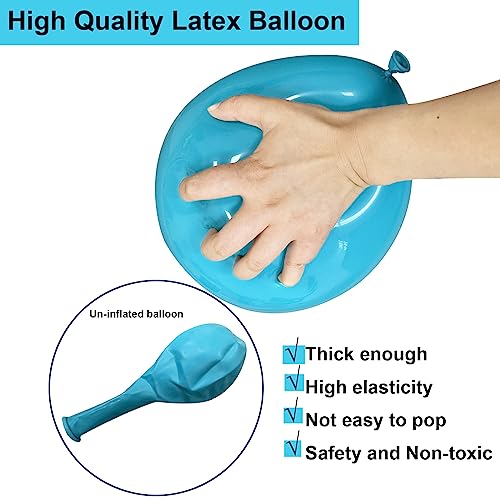 Shark Party Decorations Supplies Caribbean Blue Sliver Red Balloon Arch Kit & Garland With Shark Balloons, 115Pcs For Baby Shower, Kid's Birthday Party, Shark Party, Under The Sea Party, Boys Party #TOP3