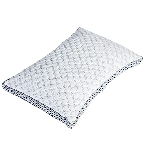 LIANLAM - Breathable Ultra Soft Pillowcase - Fabric from Bamboo Derived Viscose Rayon and Polyester Blend - King Size 20"x 36" (White, King)