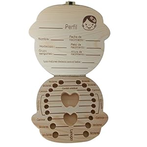 Fablcrew Leuke kinderen jongen meisjes melk tanden hout opslag souvenirbox tanddoos organizer voor baby opslag in het…