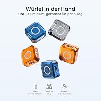 Sofirn SE1 Mini Taschenlampe Schlüsselanhänger, 300 Lumen EDC Taschenlampe mit UV-Licht, RGB-Licht, Magnet & USB-C, wiederaufladbar, CNC Metallgehäuse für Alltag, Notfall & Outdoor (Dunkelblau) – Ansicht 9