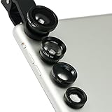  First2savvv JTSJ-4N1-A01 schwarz Handy Universal 4 in 1 Clip Kamera Profiklasse Lens Kit (Fischauge, Weitwinkel, Makro-Objektiv und Barlow) für Samsung Galaxy note Galaxy Nexus i9250 Galaxy W i8150 Galaxy Y s5360 Galaxy S plus i9001 Galaxy note white N7000