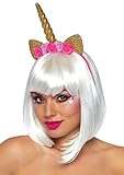 Leg Avenue Damen Golden Unicorn Flower Headband Panamahut, Gold, (Herstellergröße: One sizeUk 6-12)
