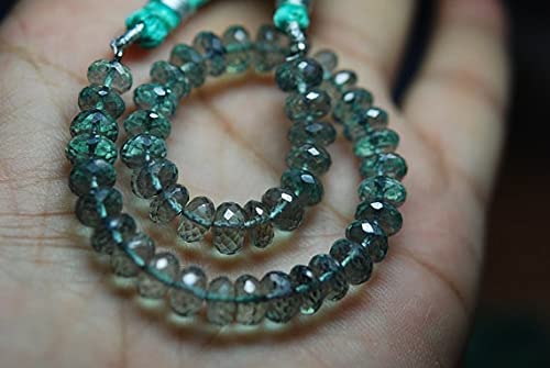 Quartz améthyste verte mystique perles rondelles facettées 7-8mm pour bijoux de luxe