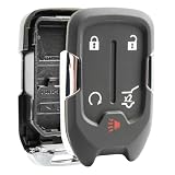 USARemote Shell Button Pad Case Car Key Fob Cover Keyless Entry Remote Replacement for 2015-2023 GMC Acadia Terrain Yukon 5-Button Smart 13584502 HYQ1AA 13508275 HYQ1EA