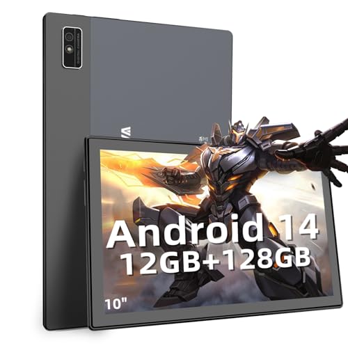 EagleSoar 2024 Última Tableta Android 14, Tablet 10 Pulgadas 12GB ROM+128GB RAM (Expansión de...