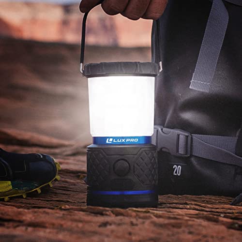 Luxpro Rechargeable Dual-Power 940 Lumen Led Lantern With Diffused Lens For Up To 155 Hours Of Use - Camping Lantern With Built-In Power Bank - Dimmable Led Light With Ipx4 Water-Resistant Rating #TOP6