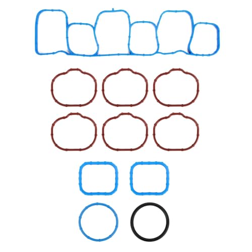 Image of Engine Intake Manifold Gasket Set Fits for Lincoln Continental 2017-2020,MKX 2011-2018,for Ford F-150 2011-2020,Explorer 2011-2020,Mustang 2011-2017,Edge 2011-2018,3.3L 3.5L 3.7L V6,MS971181
