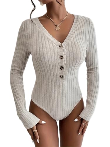 ticticlily Body Damen Langarm Eng Sexy Elegant Bodysuit...