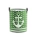 Custom Anchor Polka Dot Green Laundry Basket Handles Collapsible Hamper Foldable Storage Bin Living Room Office Bathroom Bedroom