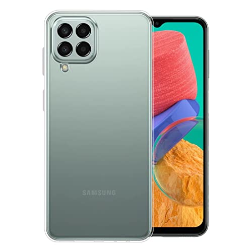 Image of COVERBLACK Rubber Silicone Back Cover for Samsung Galaxy M33 5G - Transparent