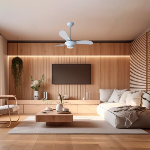 Ventilador de Teto Ventisol Mistral Inverter LED 18W Branco 3 Pás, Bivolt