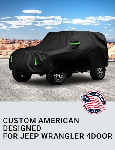 Image of Proadsy Custom Fit Car Cover for 2006-2026 Jeep Wrangler Waterproof Outdoor