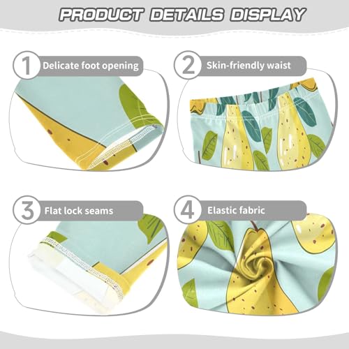 Toddler Girls Leggings Printed Yoga Pants Leggings Pear Hand Drawn for Kids3