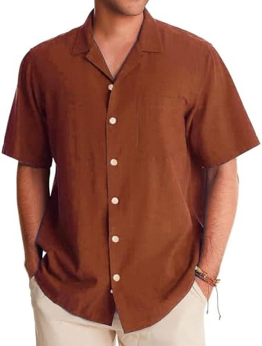 Amazon.com: SUERGHWAX Men's Short Sleeve Button Up Shirts