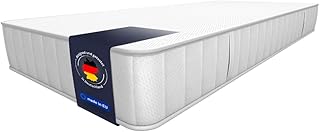 „Omega“ Matratze Hybrid Schaum 90 x 200 cm – Wendematratze mit Härtegrad H3/H4, 18 cm Höhe - ergonomisch, hypoallergen, allergikerfreundlich, für jeden Schlaftyp - Made in Germany
