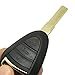 3 Buttons Replacement Key Fob Cover Case fit for Porsche 911 Cayman Boxster Carrera GT Remote Key Fob Shell