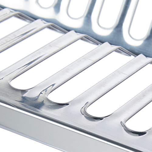 Escorredor Profissional para 60 Pratos Suprema, 49 x 27 x 80 cm, Aço Inox, Brinox