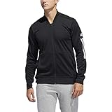 adidas Men's Snap Jacket, Black, Large