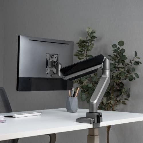 - Jin Office Premium Heavy Duty Gas Spring Monitor Stand | 13-46" Monitor Support |Height Adjustable, Full Motion| VESA Compliant Upto 100 * 100mm |1 Year Warranty |Metallic Finish |18KG Weight Capacity